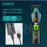 ماشین اصلاح موی سر و صورت وی‌جی‌آر V-997 | موتور ۱۱۰۰۰ دور، تیغه سرامیکی - تصویر 4