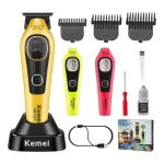 ماشین اصلاح خط‌زن حرفه‌ای کیمی مدل KM-1921 | تیغه DLC، استند شارژ، شارژ Type-C - تصویر 2
