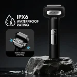 ماشین اصلاح صورت دیناواری D-135 | شیور فویلی صفرزن، ۴ تیغه استیل، IPX6 - تصویر 6