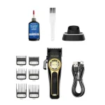 ماشین اصلاح حرفه‌ای کیمی KM-2373 | موتور مگنتیک، تیغه DLC، به همراه استند شارژ - تصویر 4