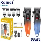 ماشین اصلاح حرفه‌ای کیمی KM-1749 | شارژ USB، ۲۷۰ دقیقه کارکرد، ۸ شانه اصلاح - تصویر 5