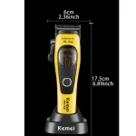 ماشین اصلاح حرفه‌ای کیمی KM-1920 | موتور Maglev، تیغه DLC، ۳ بدنه رنگی - تصویر 7