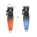 ماشین اصلاح حرفه‌ای کیمی KM-1749 | شارژ USB، ۲۷۰ دقیقه کارکرد، ۸ شانه اصلاح - تصویر 2