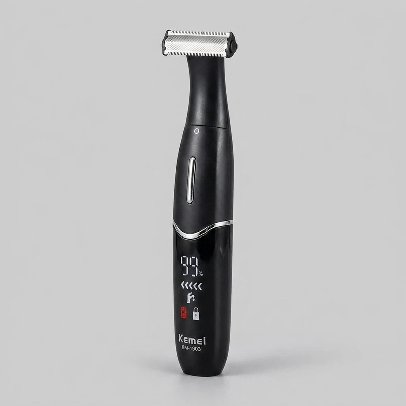 ماشین اصلاح صورت و بدن کیمی KM-1903 ضد آب و استیل ضدزنگ ماشین اصلاح صورت و بدن کیمی مدل KM-1903 | ضد آب با بدنه استیل ضدزنگ - تصویر 1