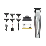 ماشین اصلاح موی صورت شارژی کیمی مدل KM-3023-702 | موتور 9000 دور با بدنه فلزی ضدضربه - تصویر 2