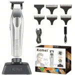 ماشین اصلاح موی صورت شارژی کیمی مدل KM-3023-702 | موتور 9000 دور با بدنه فلزی ضدضربه - تصویر 4