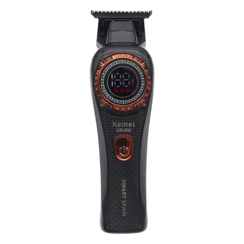 ماشین اصلاح خطزن و صفرزن کیمی KM-999 با نمایشگر LCD ماشین اصلاح سر و صورت شارژی کیمی مدل KM-999 | خطزن و صفرزن توربودار - تصویر 1