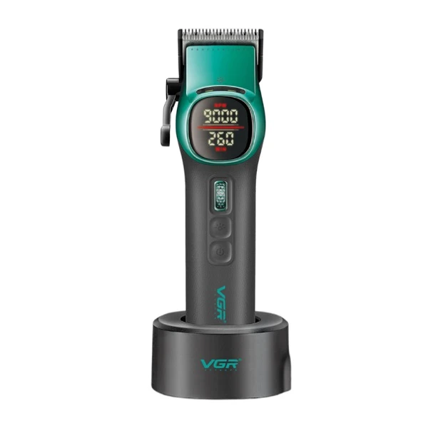 ماشین اصلاح سر و صورت وی جی آر مدل V-885C رنگ فیروزهای ماشین اصلاح سر و صورت وی جی آر مدل V-885C رنگ فیروزهای
