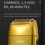 ماشین اصلاح صورت وی جی آر V-399 فویلی خشک و مرطوب