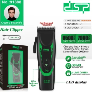 ماشین اصلاح موی سر حرفه‌ای دی‌اس‌پی مدل DSP 91888 سری SuperXtreme X4000 Pro