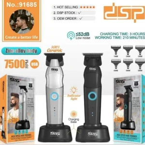 ماشین اصلاح حرفه‌ای لوکس دی‌اس‌پی مدل DSP 91685 با بدنه آلیاژ روی