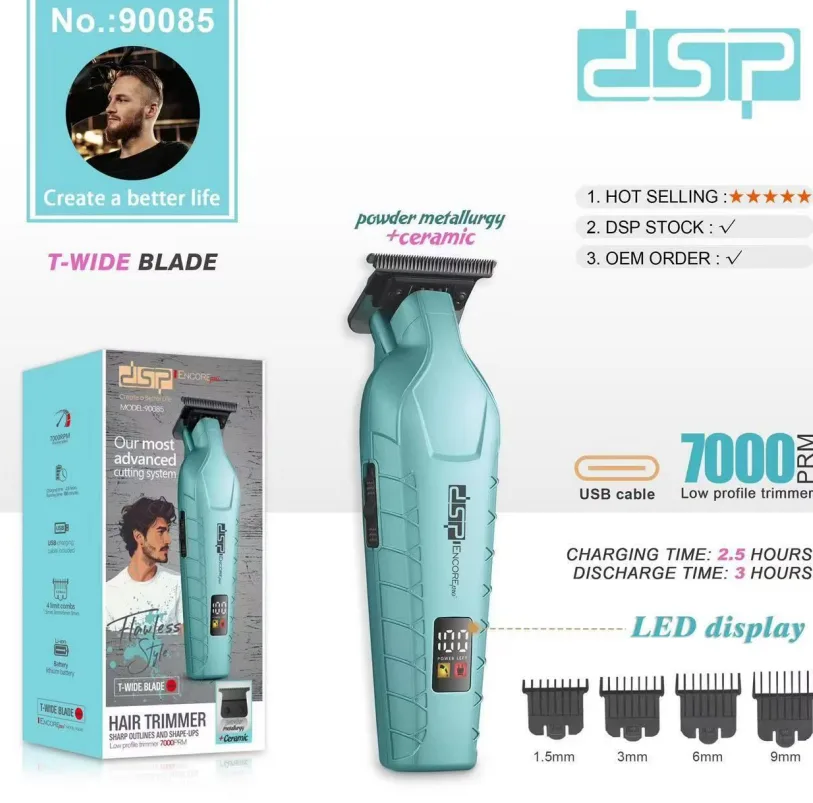 ماشین اصلاح خطزن و صفرزن حرفهای دیاسپی مدل DSP 90085 ماشین اصلاح خطزن و صفرزن حرفهای دیاسپی مدل DSP 90085