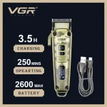 ماشین اصلاح موی سر و صورت وی جی آر V-005 با نمایشگر LED