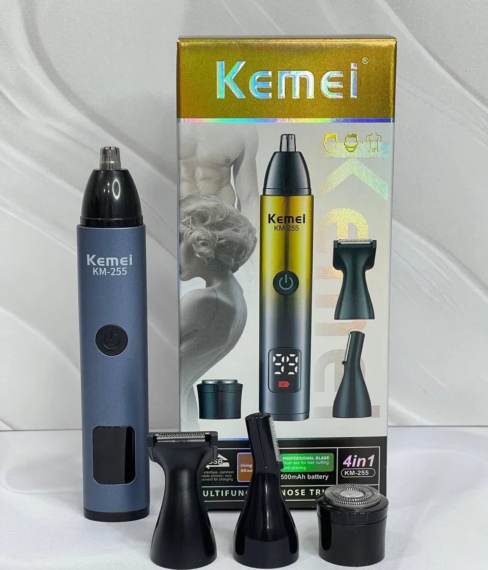 موزن گوش و بینی و خطزن 4 کاره کیمی KM-255 موزن گوش و بینی و خطزن 4 کاره کیمی KM-255